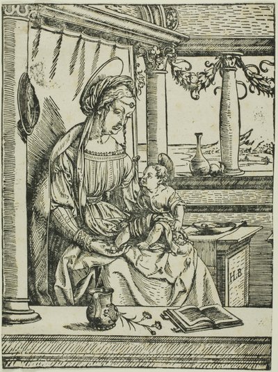 De maagd en het kind door the Elder Hans Burgkmair