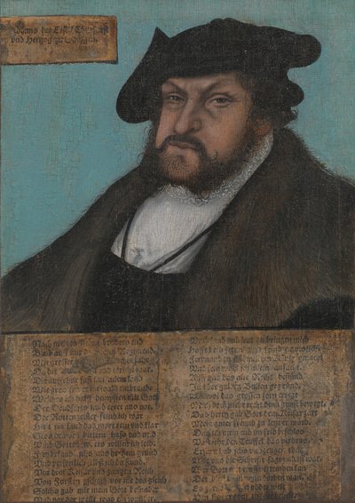 Johann I 1468-1532, de Standvastige, Keurvorst van Saksen, 1532-33 door workshop of Lucas Cranach the Elder