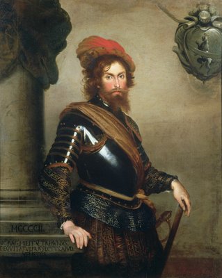 Portret van Nicolo Raggi door Bernardo Strozzi