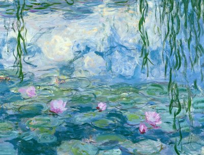 Waterlelies, 1916-19 olieverf op doek detail van 1