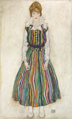 Portret van Edith, de vrouw van de kunstenaar, 1915 door Egon Schiele