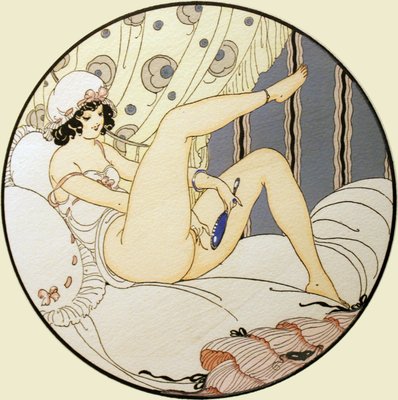 Reeks aquarellen gepubliceerd in 1925 onder de titel Les Delassements d&39;Eros in Erotopolis Parijs door Gerda Marie Frederike Wegener