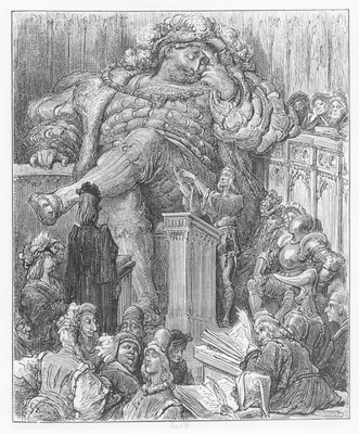 Illustratie uit &39;Gargantua en Pantagruel&39;, door François Rabelais door Gustave Dore
