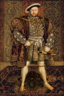 Koning Henry VIII door Hans Holbein der Jüngere