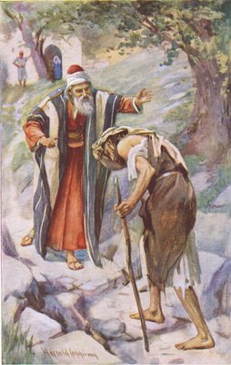 De verloren zoon, illustratie uit Harold Copping Pictures: The Crown Series, ca.1920s door Harold Copping