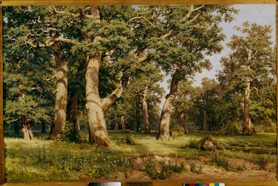 Oak Grove, 1887 door Ivan Ivanovich Shishkin
