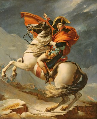 Napoleon De Alpen oversteken op 20 mei 1800 door Jacques Louis David