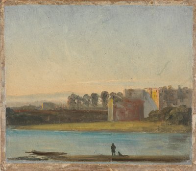 Uitzicht over de Elbe door Johan Christian Dahl