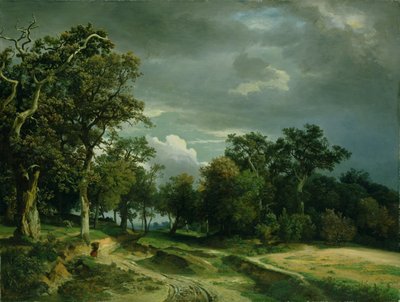 Het pad aan de rand van het bos, ca.1851 door Johann Wilhelm Schirmer
