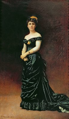 Portret van Madame Bishoffsheim, 1877 door Leon Joseph Florentin Bonnat
