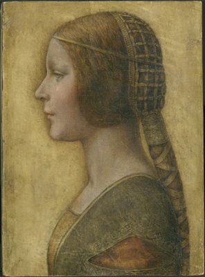 Mooie prinses door Leonardo da Vinci