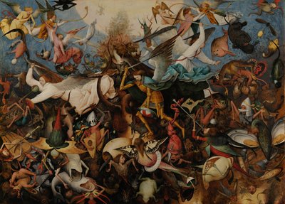 The Fall of the Rebel Angels door Pieter Bruegel the Elder