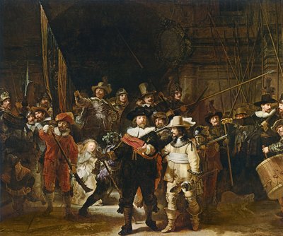 De nachtwacht door Rembrandt van Rijn
