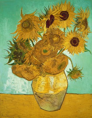 zonnebloemen door Vincent van Gogh