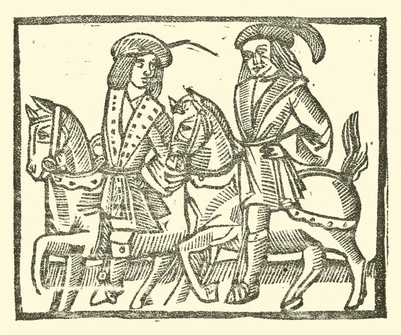 Illustratie voor The Roxburghe Ballads (houtsnede) door (after) English School