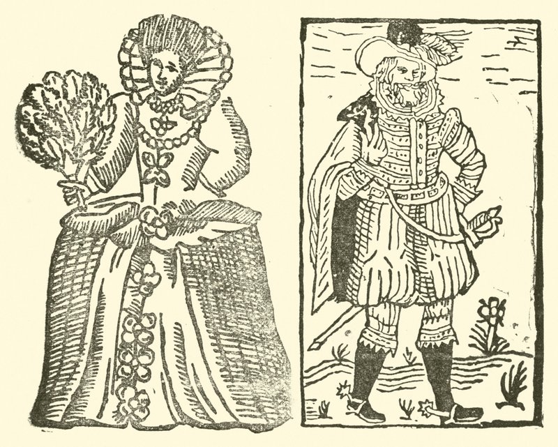 Illustratie voor The Roxburghe Ballads (houtsnede) door (after) English School