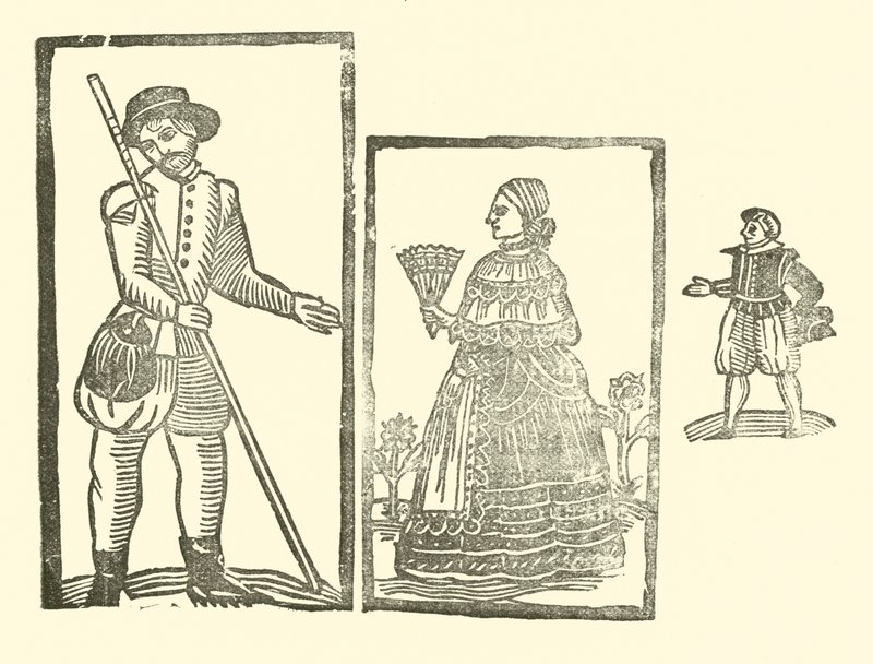 Illustratie voor The Roxburghe Ballads (houtsnede) door (after) English School