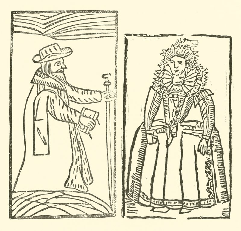 Illustratie voor The Roxburghe Ballads door (after) English School