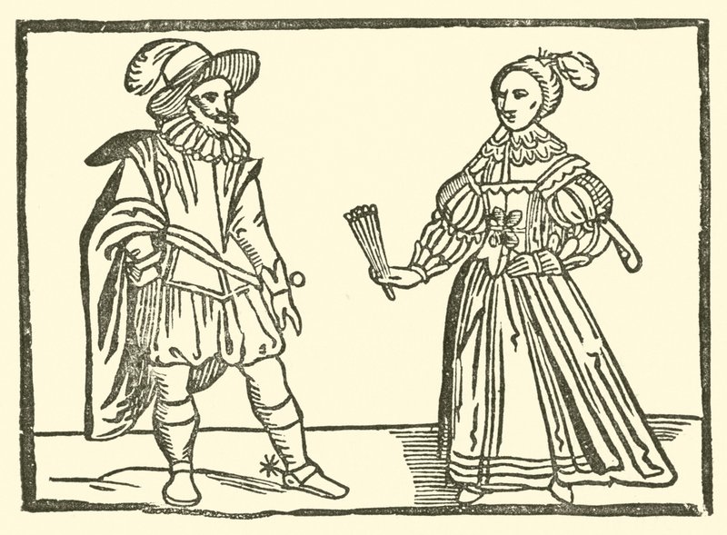 Illustratie voor The Roxburghe Ballads door (after) English School