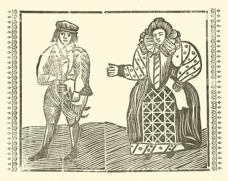 Illustratie voor The Roxburghe Ballads door (after) English School