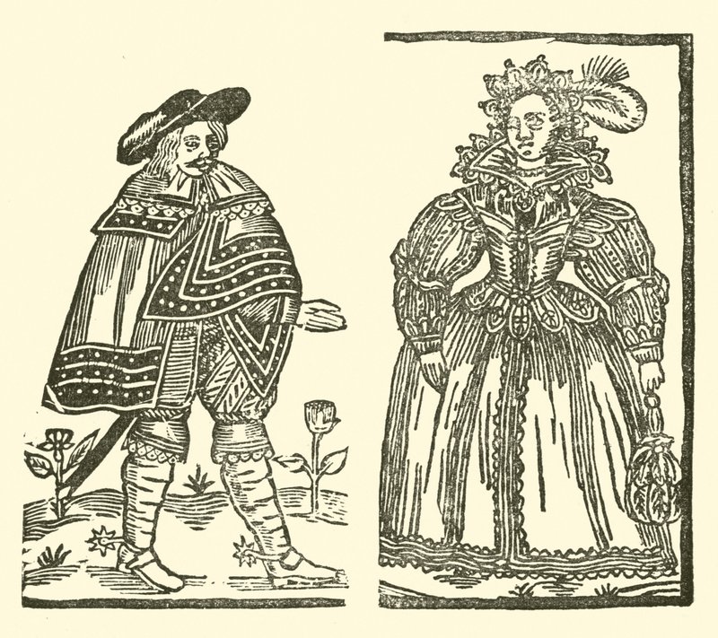 Illustratie voor The Roxburghe Ballads door (after) English School