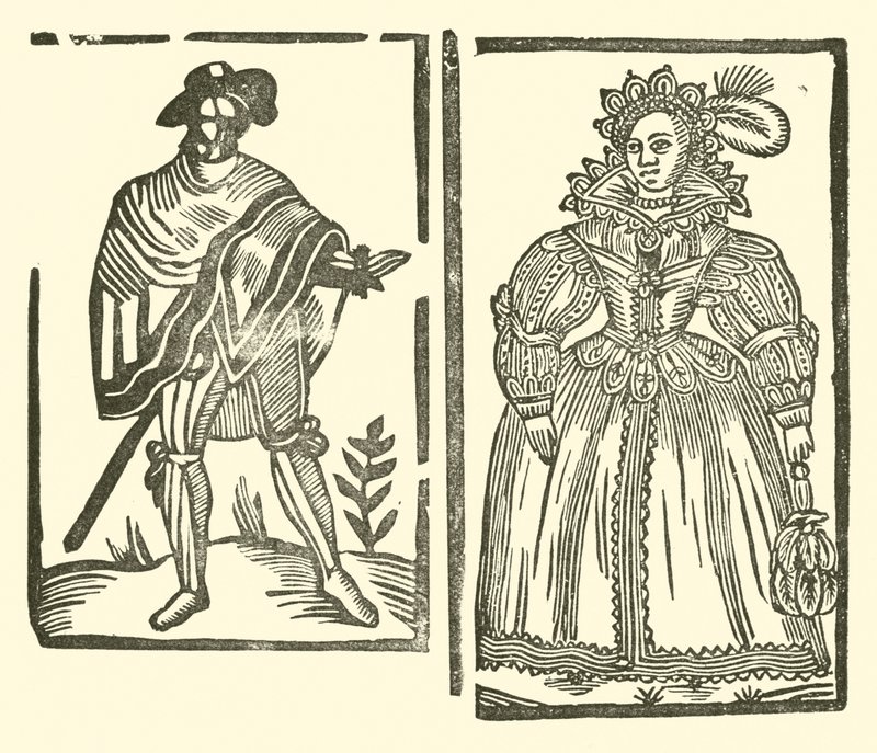 Illustratie voor The Roxburghe Ballads door (after) English School