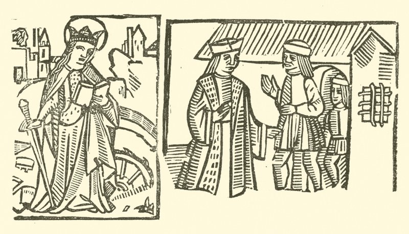 Illustratie voor The Roxburghe Ballads door (after) English School