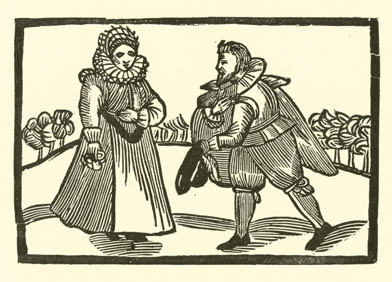 Illustratie voor The Roxburghe Ballads door (after) English School