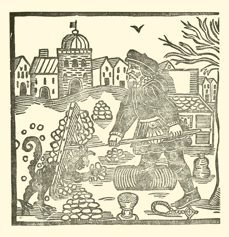 Illustratie voor The Roxburghe Ballads door (after) English School