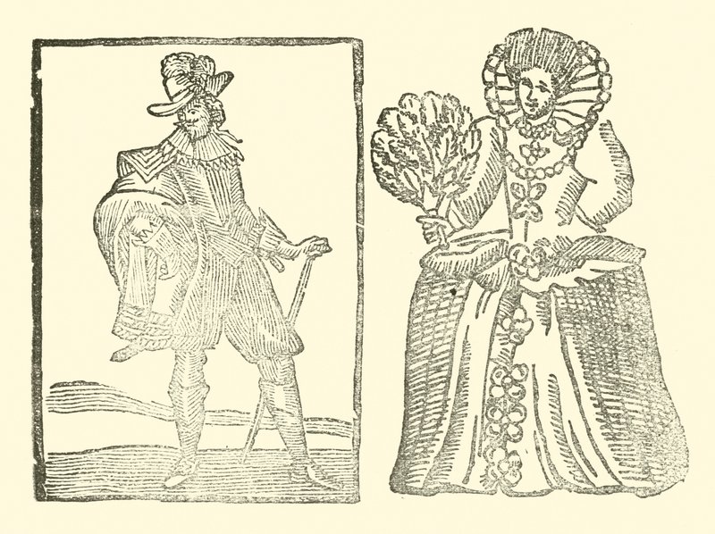 Illustratie voor The Roxburghe Ballads door (after) English School