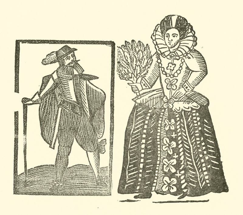 Illustratie voor The Roxburghe Ballads door (after) English School