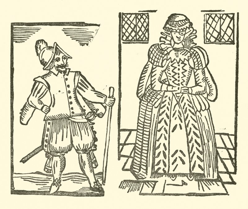 Illustratie voor The Roxburghe Ballads (houtsnede) door (after) English School
