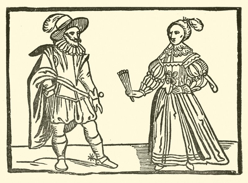 Illustratie voor The Roxburghe Ballads door (after) English School