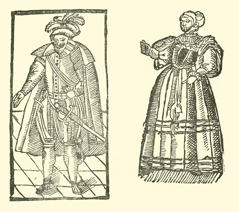 Illustratie voor The Roxburghe Ballads door (after) English School