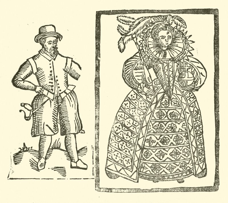 Illustratie voor The Roxburghe Ballads door (after) English School