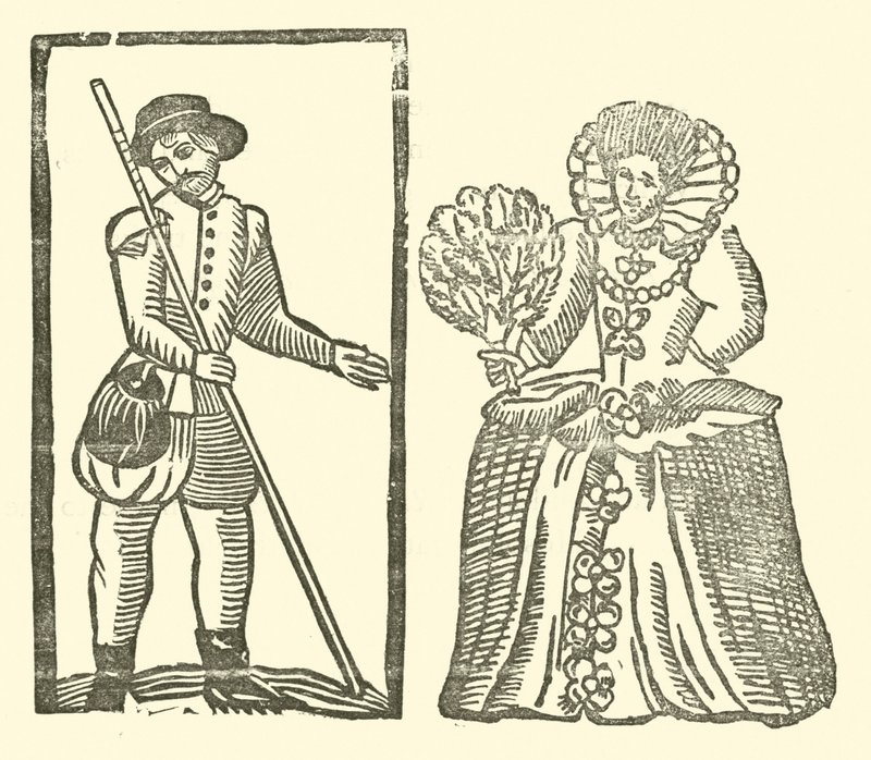 Illustratie voor The Roxburghe Ballads door (after) English School
