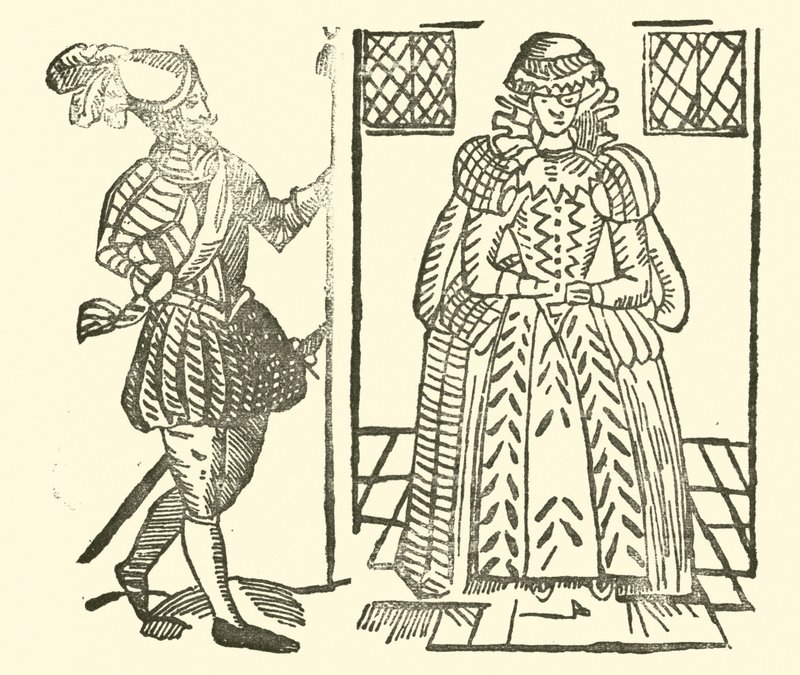Illustratie voor The Roxburghe Ballads door (after) English School
