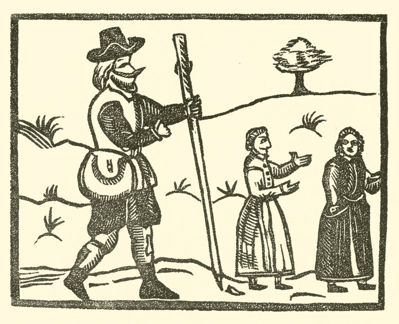 Illustratie voor The Roxburghe Ballads door (after) English School