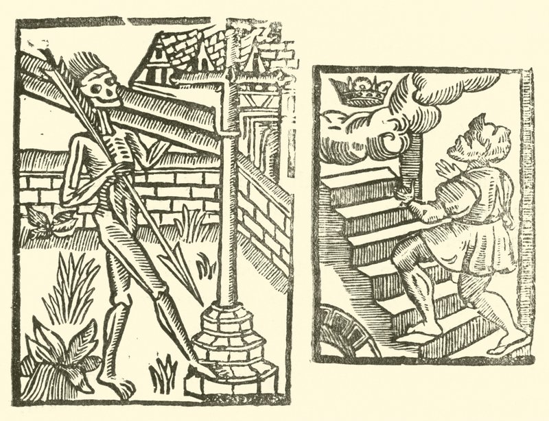 Illustratie voor The Roxburghe Ballads door (after) English School
