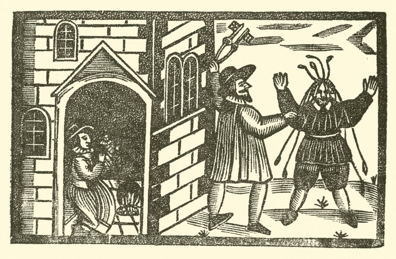 Illustratie voor The Roxburghe Ballads door (after) English School