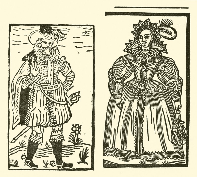 Illustratie voor The Roxburghe Ballads door (after) English School