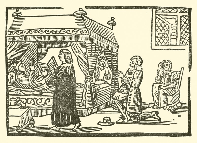 Illustratie voor The Roxburghe Ballads door (after) English School