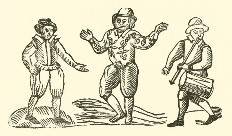 Illustratie voor The Roxburghe Ballads door (after) English School