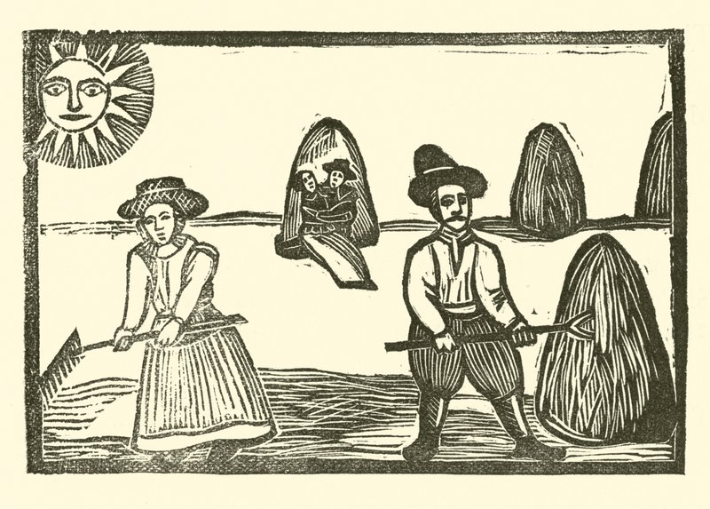 Illustratie voor The Roxburghe Ballads door (after) English School