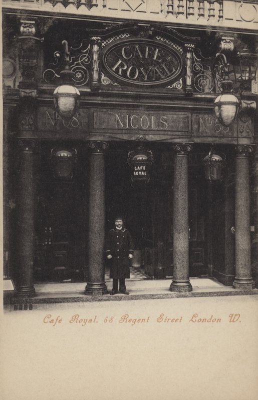 Cafe Royal, 68, Regent Street, Londen, West door (after) English photographer