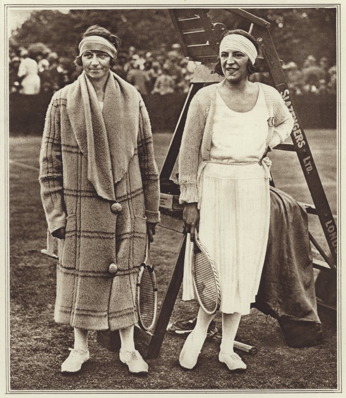 Kitty Godfree en Suzanne Lenglen door (after) English photographer