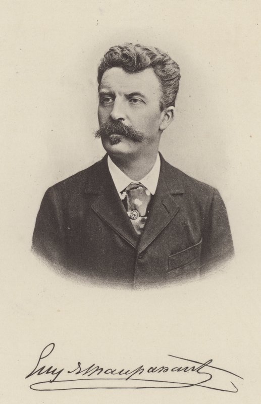 Guy de Maupassant, Franse schrijver van korte verhalen en romans door (after) French Photographer