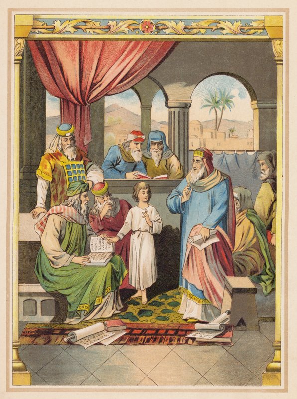 Jezus met de Ouderen in de Tempel door (after) German School