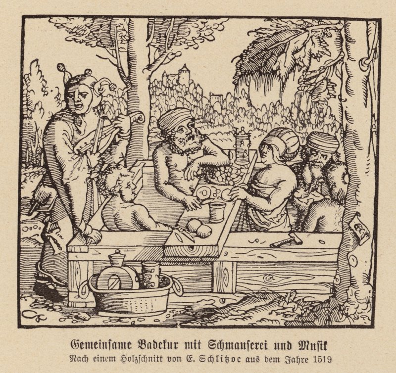 Gemengd spa baden met feest en muziek door (after) German School