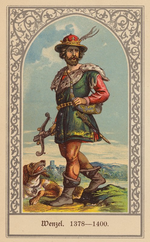 Wenceslaus IV, koning van Bohemen en Duitsland door (after) German School